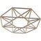 Ekena Millwork Guardian Wood Fretwork Pierced Ceiling Medallion, Birch, 22"OD x 8 1/2"ID x 3/8"T CMWP22X22X0375GDBI - alternate 5